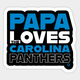 Papa Loves the Carolina Panthers Sticker